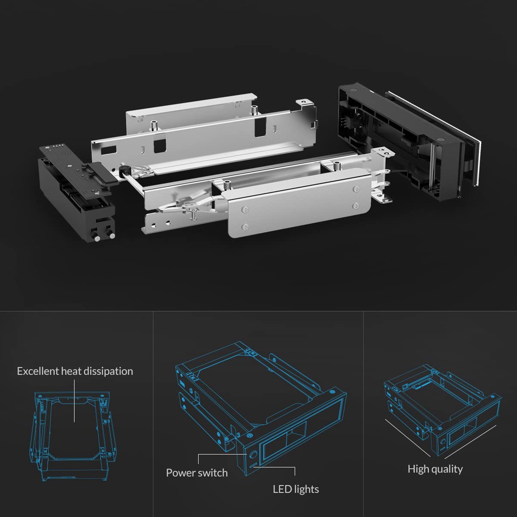 Sata Ssd - 【DT56】1106SS 5,25 Zoll Trayless Hot-Swap Mobile