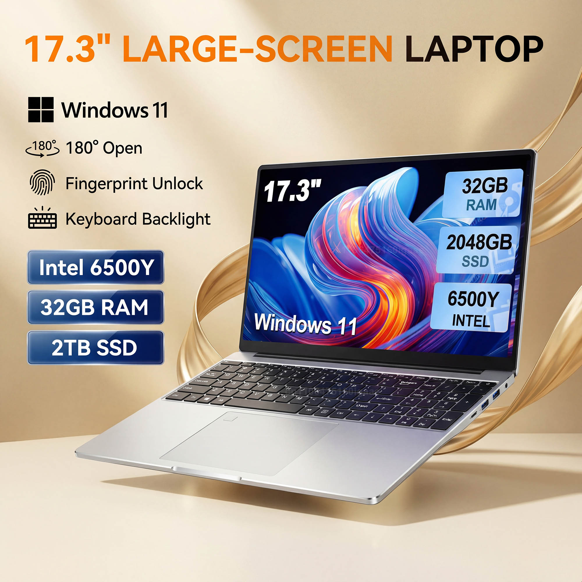 Ssd 1Tb - HOT 17,3-Zoll-Laptop mit großem Bildschirm, Intel