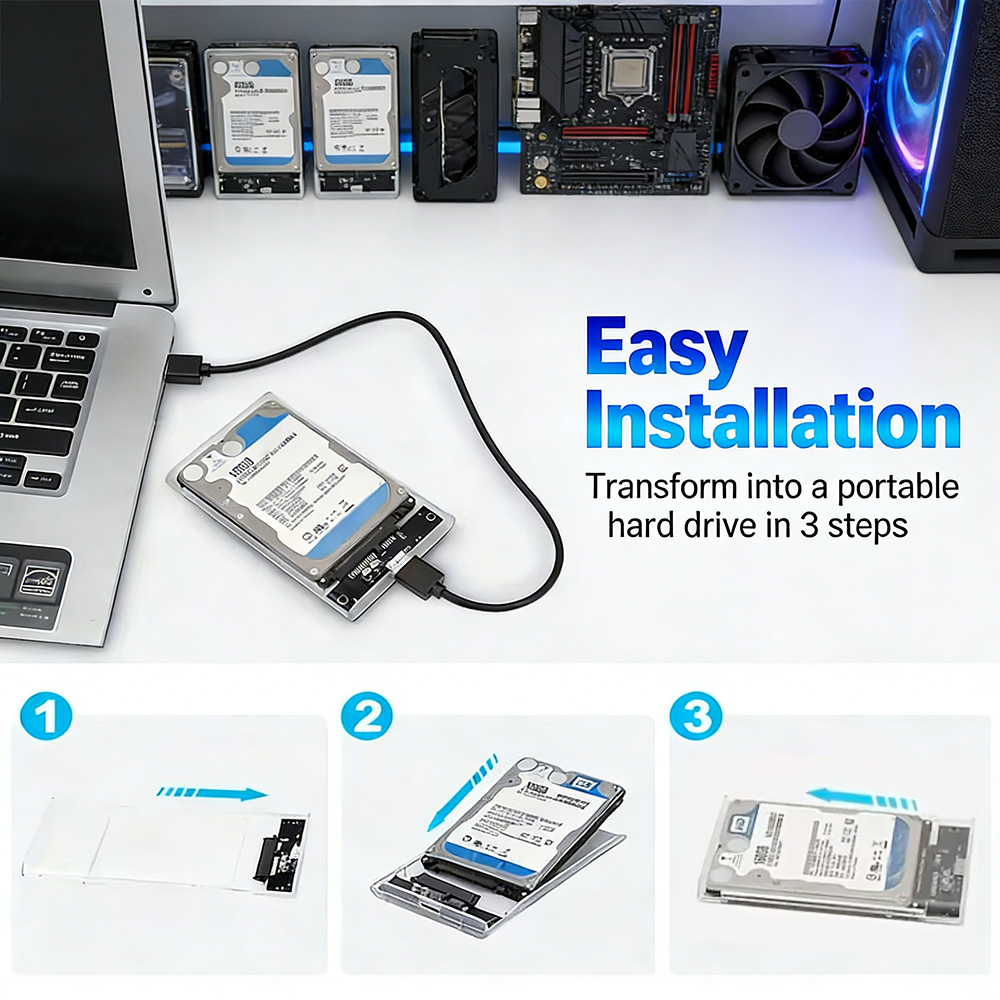 2,5 Zoll transparentes SATA-au – External Ssd Bewertung und Preis